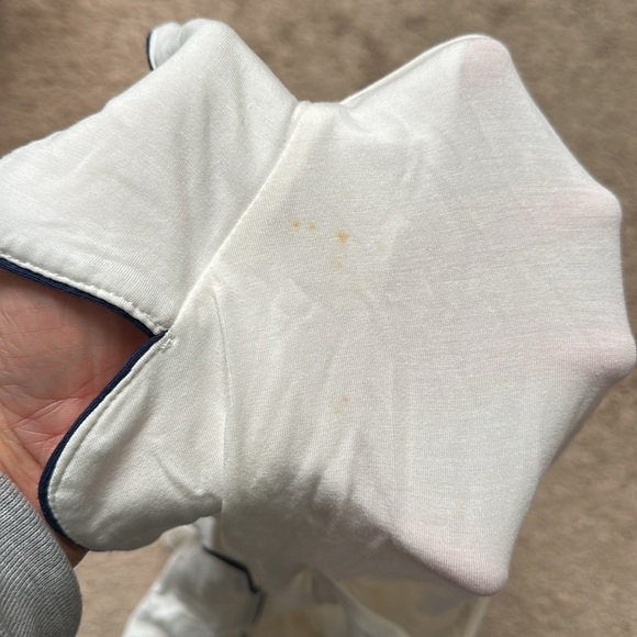 Gisele Pj Long Sleeve Pajama Top| Ivory/Navy - Picture 11 of 13